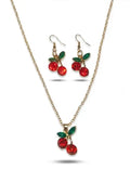 Chic Pearl Drop Gold-Tone Earrings + Necklace