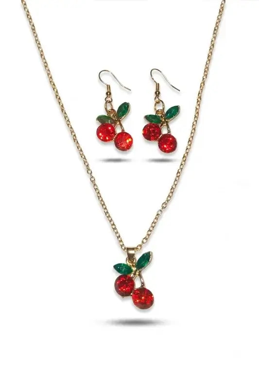 Chic Pearl Drop Gold-Tone Earrings + Necklace