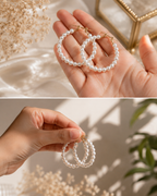 Classic Pearl Hoop Earrings