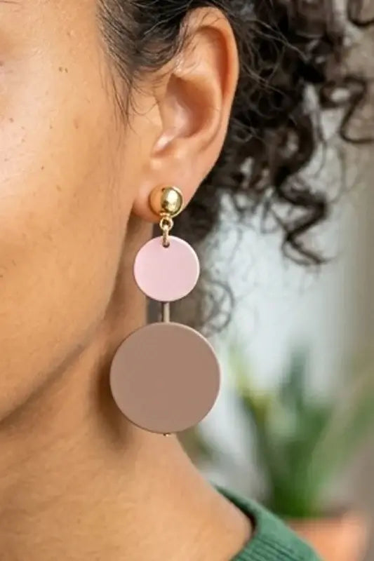 Stunning Golden Floral Stud Earrings