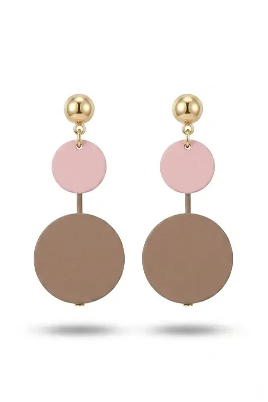 Stunning Golden Floral Stud Earrings