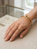 Nail Design Ring & Bracelet Set
