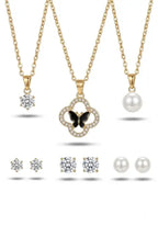 Trendy Bohemian Oxidized Dangler Earrings + Necklace