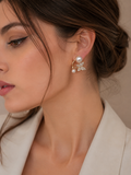 Pearl Butterfly Stud Earrings