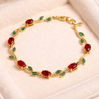 tulip Jewelry Set with Necklace, Earrings & Bracelet